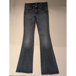 7 For All Mankind Kimmie Size 27 32 Inch Inseam Bootcut Jeans Flared Denim VTG